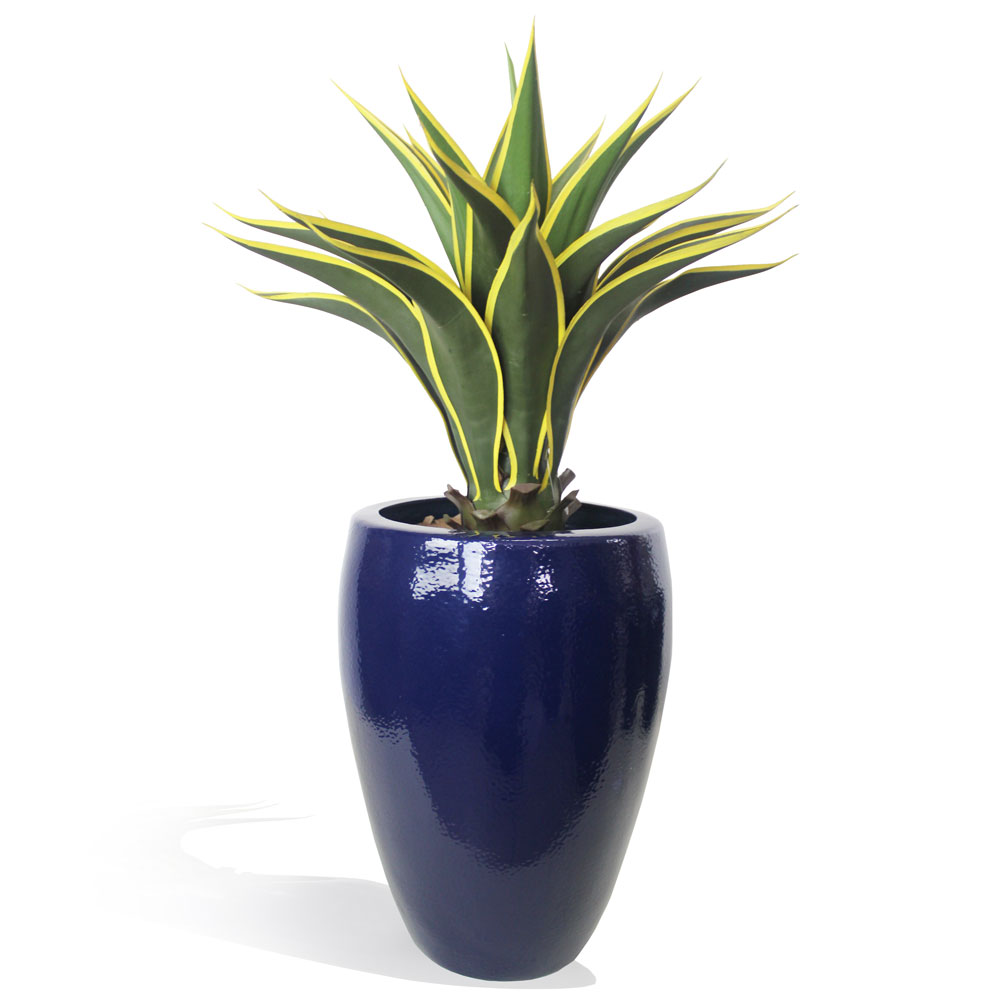 Vaso Esmaltado Fibra Jardim - azul riviera - Imagem 17