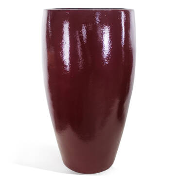 Vaso Esmaltado Fibra Jardim - vermelho