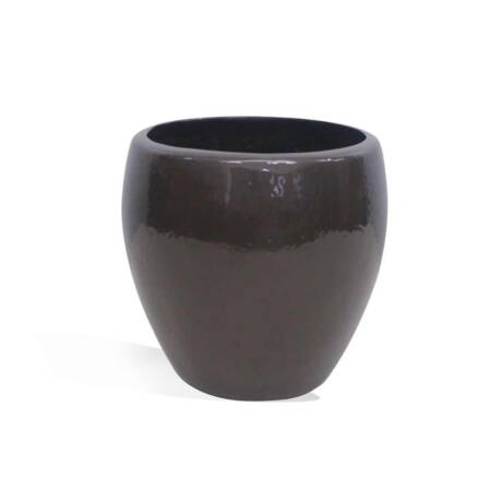 Vaso Esmaltado Fibra Jardim - bronze
