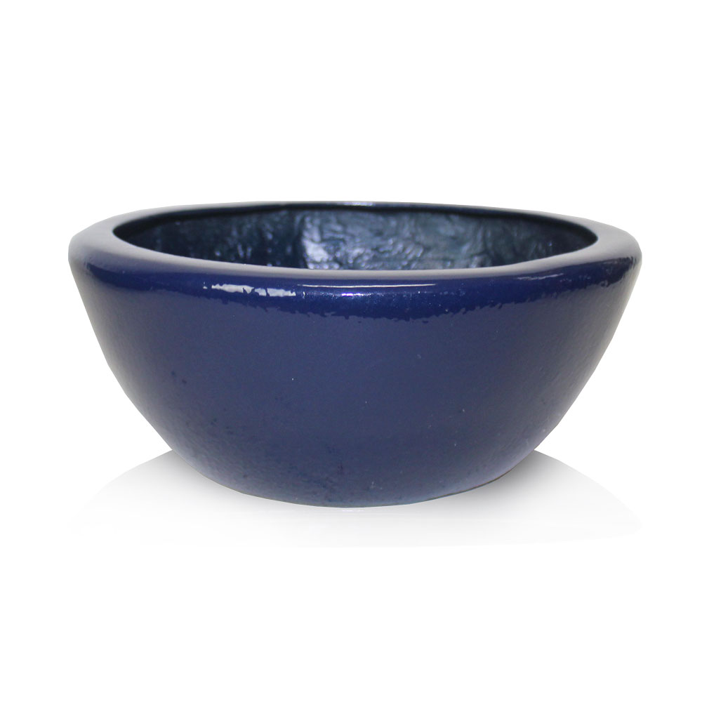 Vaso Esmaltado Fibra Jardim - azul riviera - Imagem 4