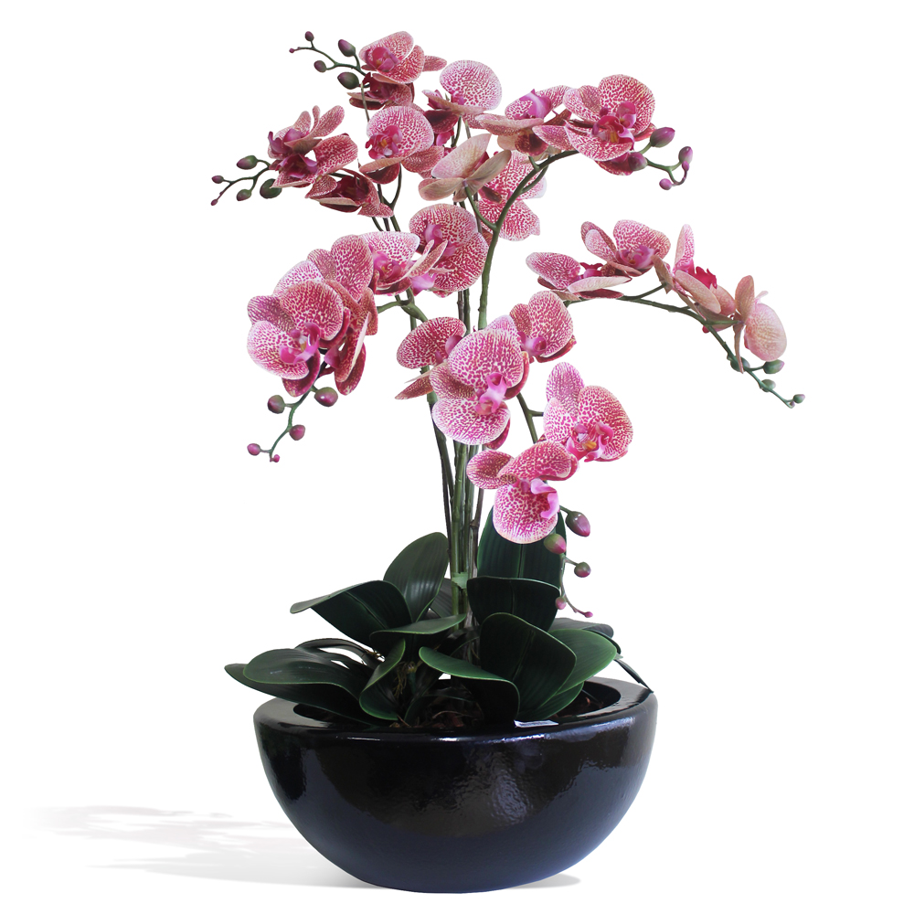 Vaso Esmaltado Fibra Jardim - preto - Imagem 2