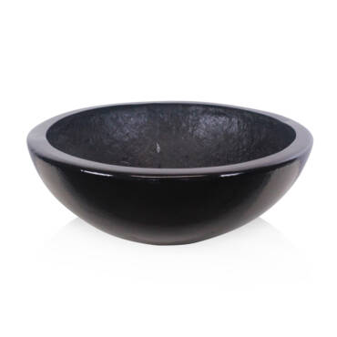 Vaso Esmaltado Fibra Jardim - preto
