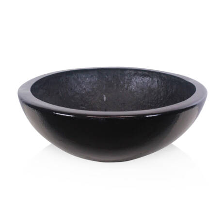 Vaso Esmaltado Fibra Jardim - preto