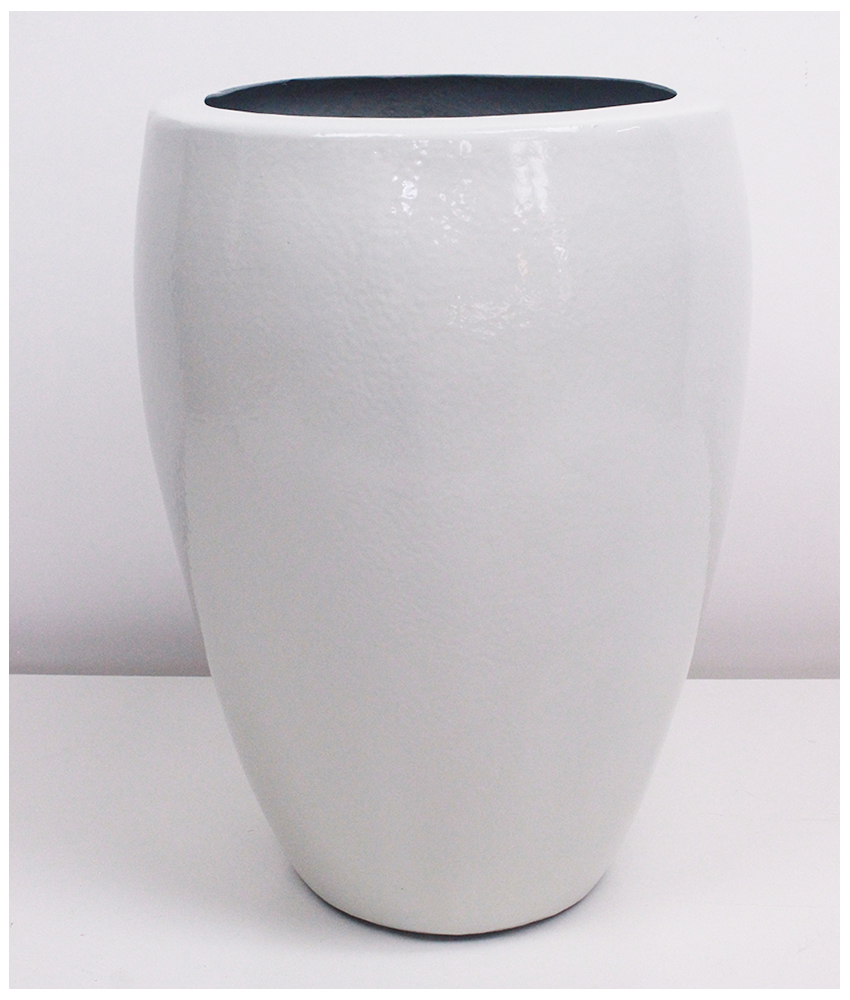 Vaso Esmaltado Fibra Jardim - branco - Imagem 7