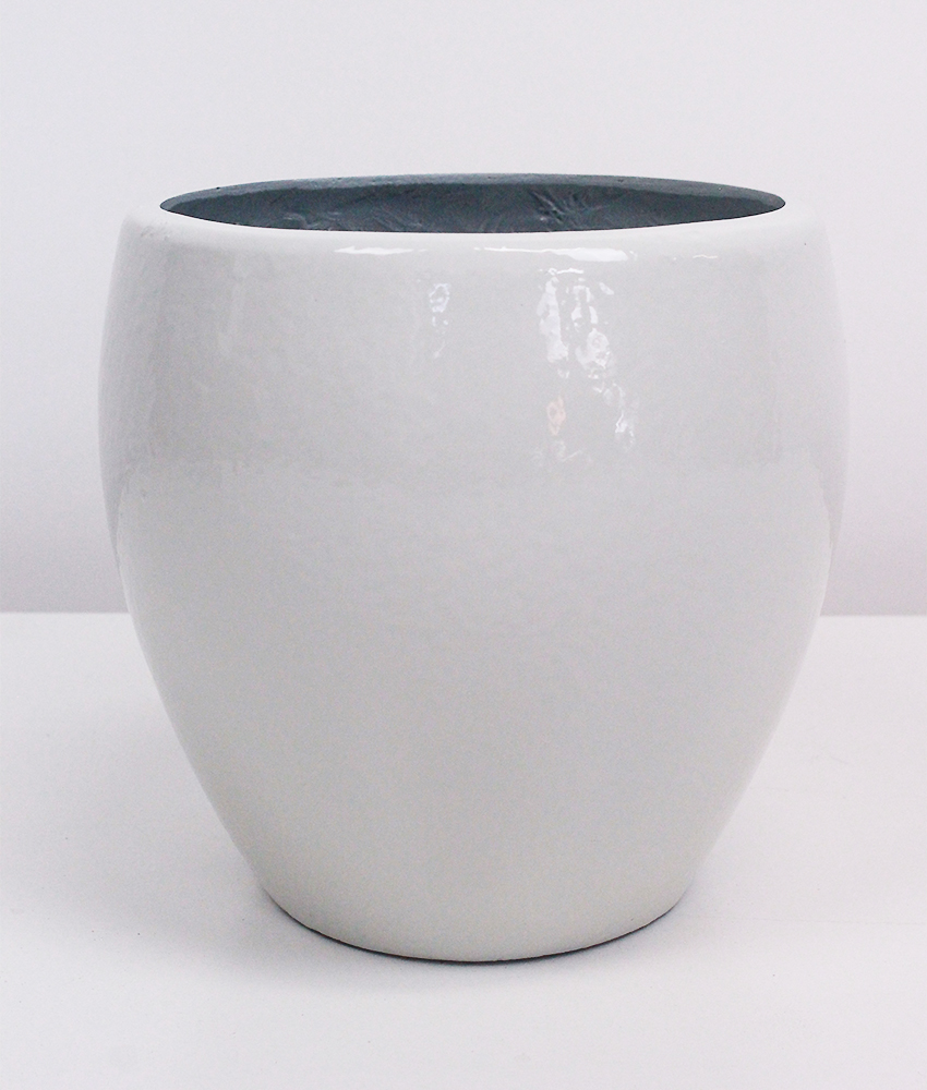 Vaso Esmaltado Fibra Jardim - branco - Imagem 5