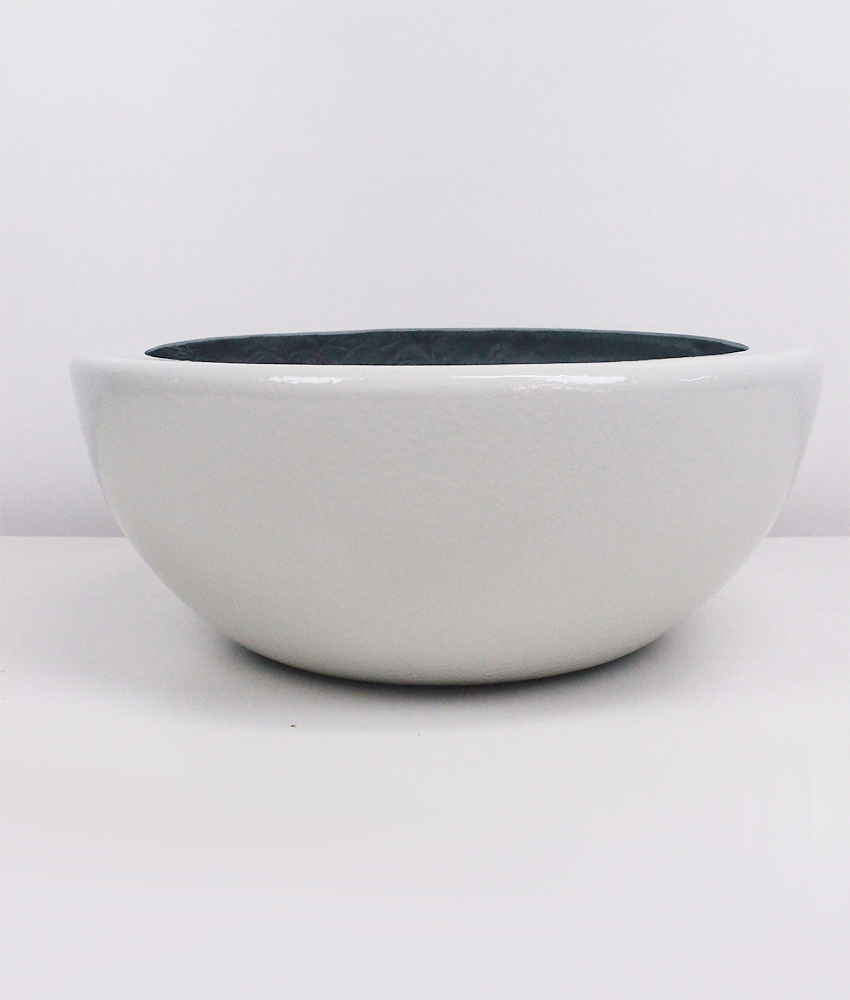 Vaso Esmaltado Fibra Jardim - branco - Imagem 4