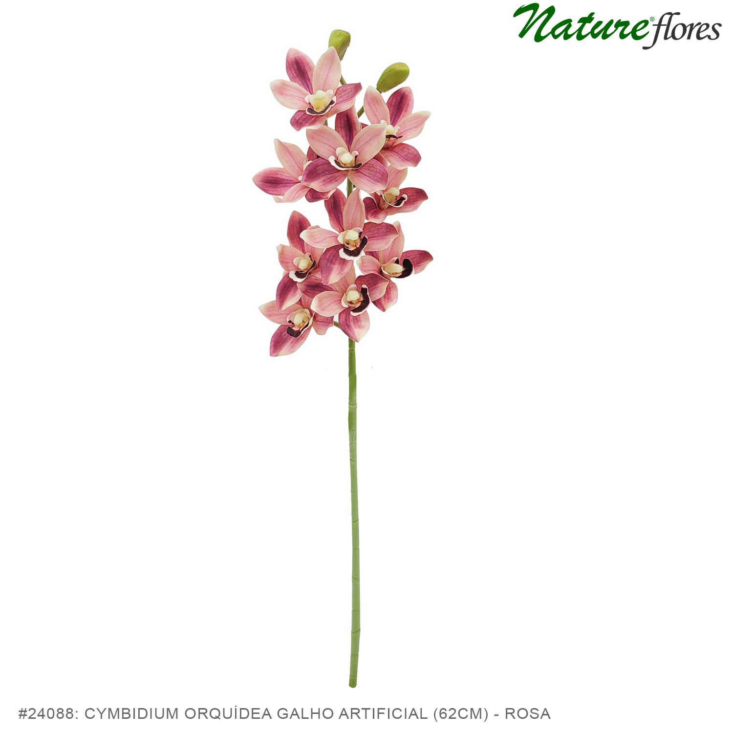 Cymbidium Orquídea Galho Artificial (62cm) - Imagem 8