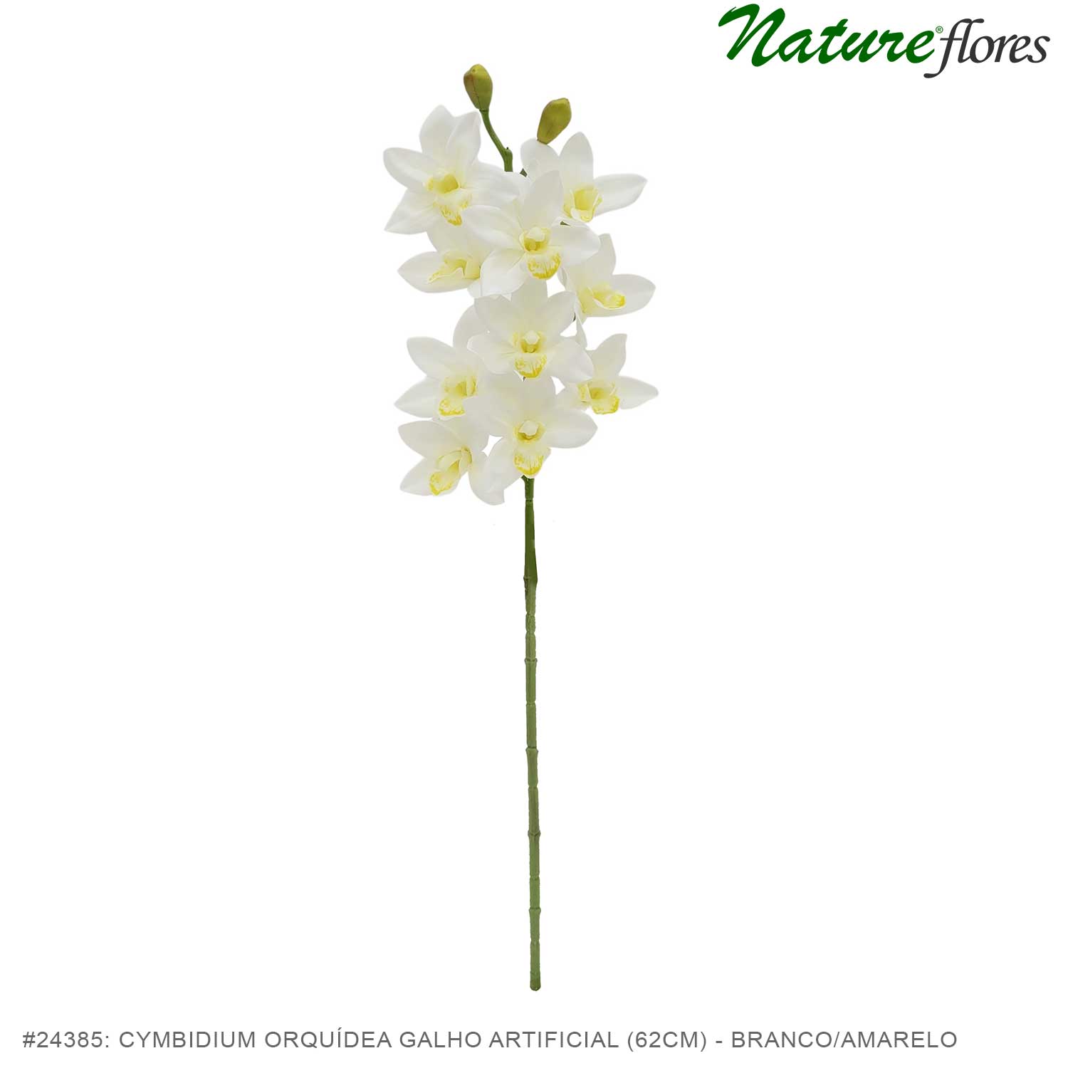 Cymbidium Orquídea Galho Artificial (62cm) - Imagem 4