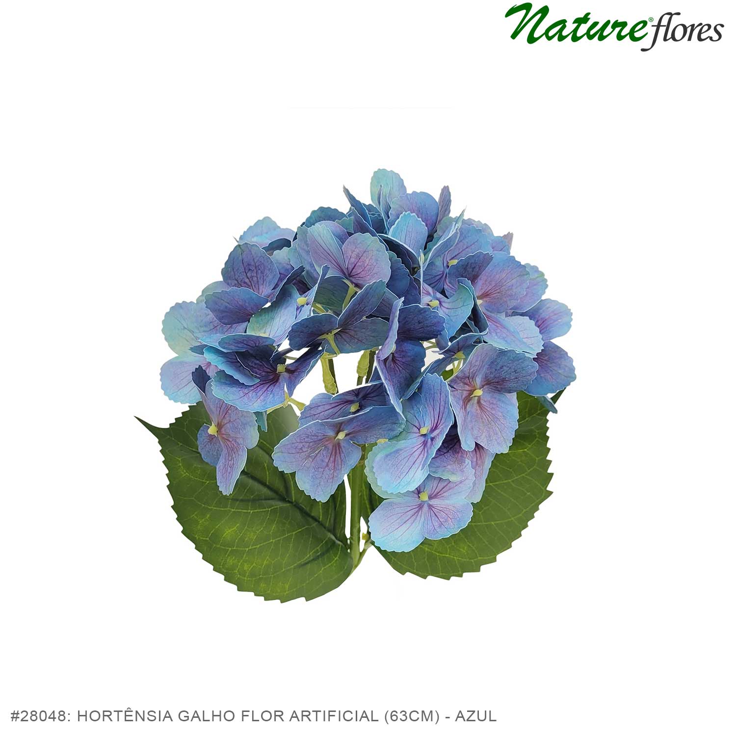 Hortênsia Galho Flor Artificial (63cm) - Imagem 19