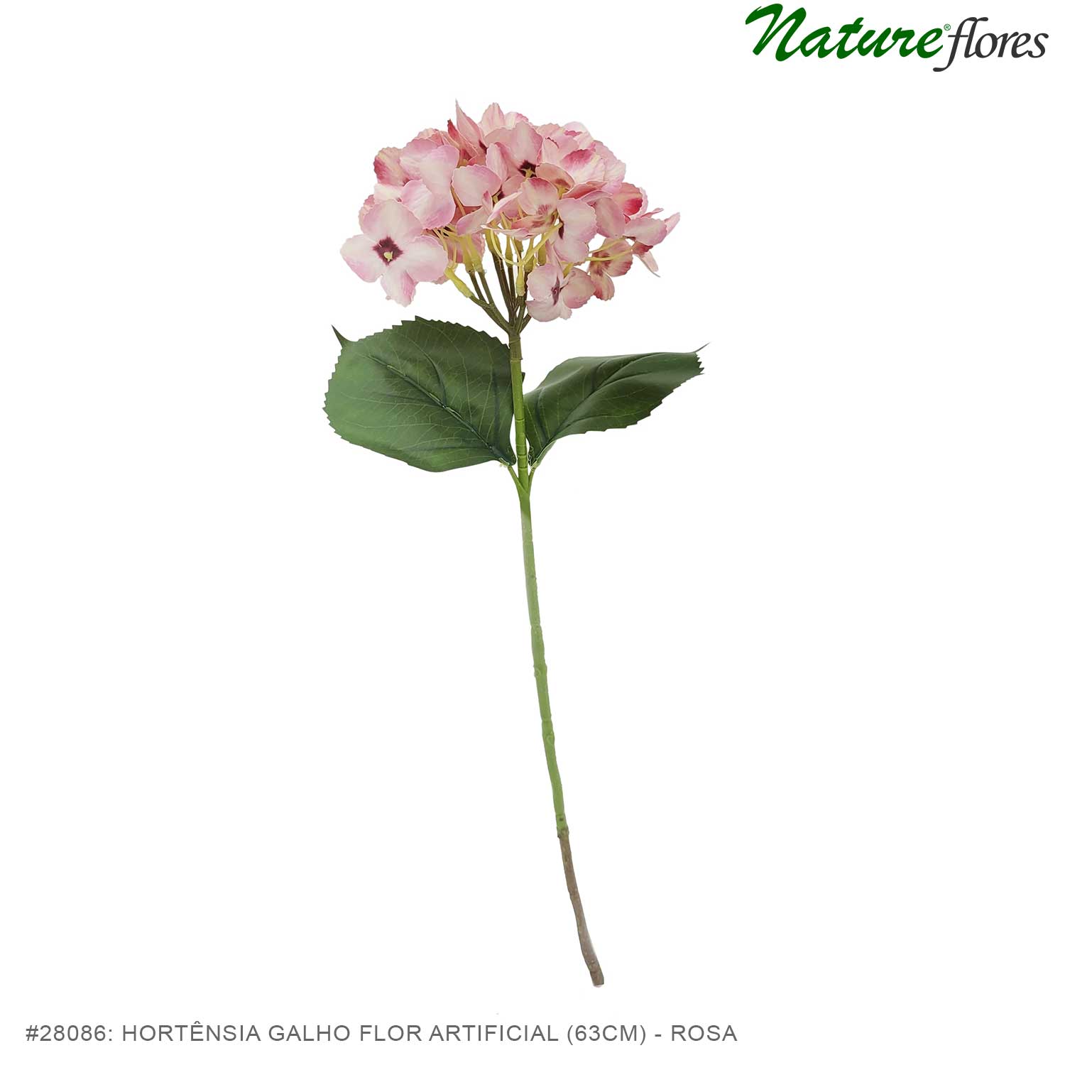 Hortênsia Galho Flor Artificial (63cm) - Imagem 22
