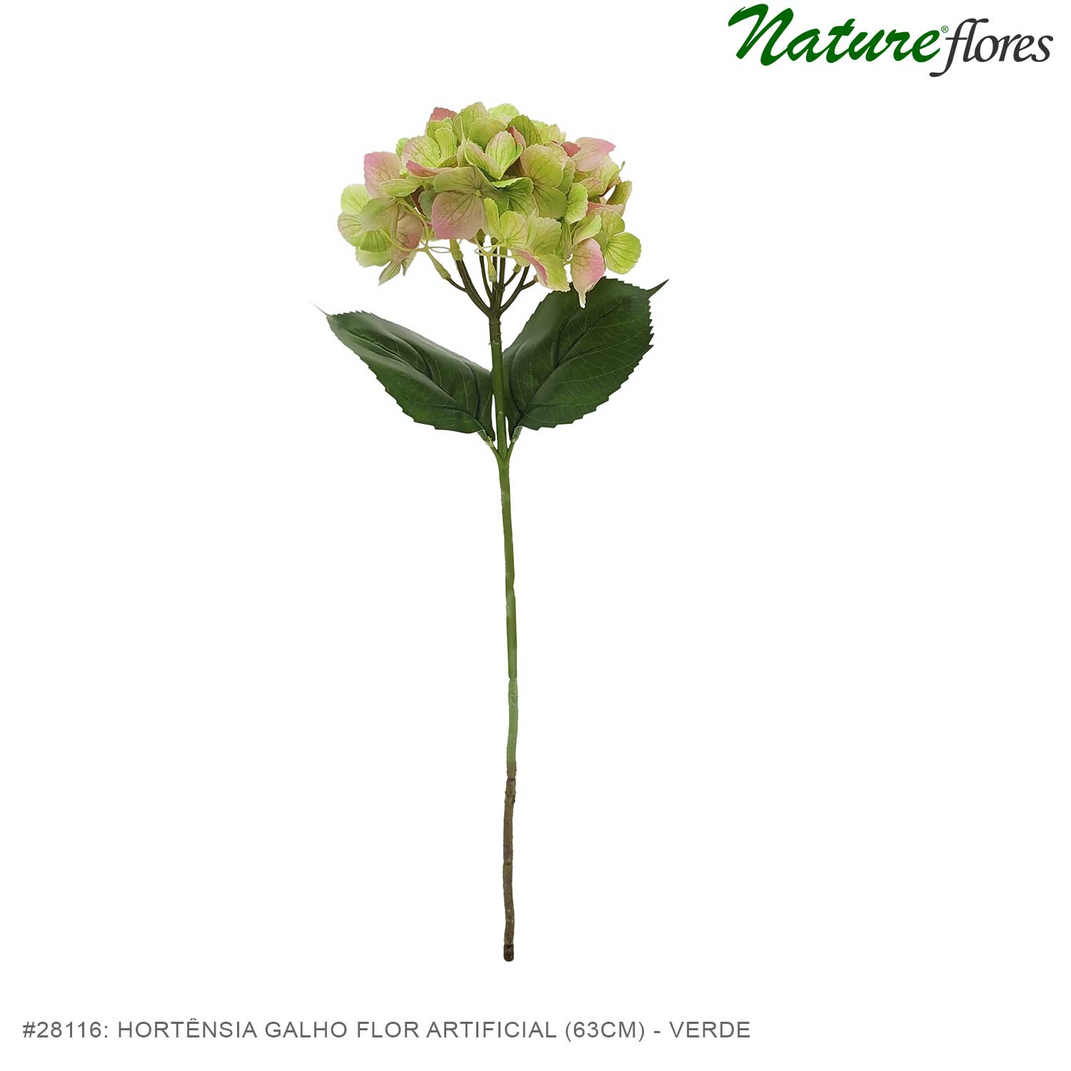 Hortênsia Galho Flor Artificial (63cm) - Imagem 24