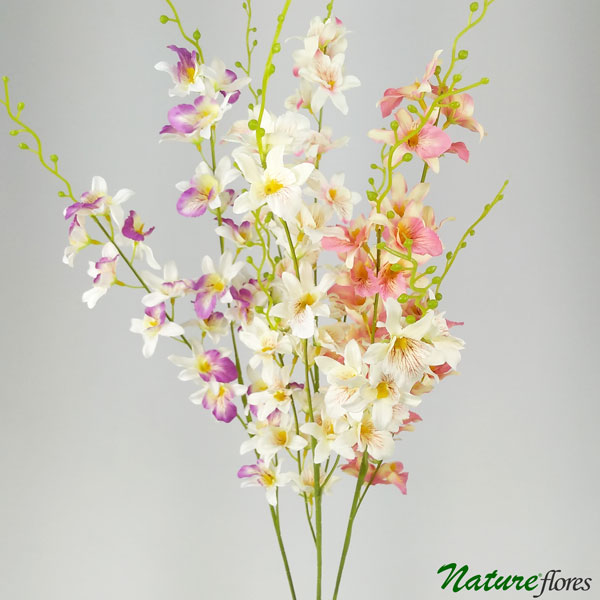 Mini Orquídea Galho Artificial 3H 25FL (103cm)