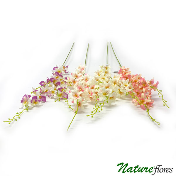 Mini Orquídea Galho Artificial 3H 25FL (103cm) - Imagem 3