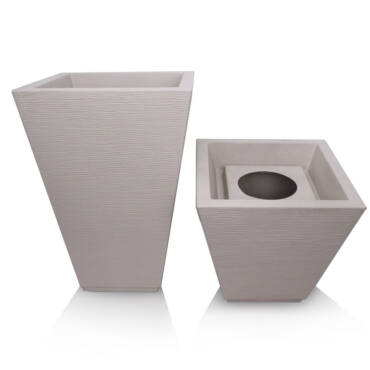 Vaso Top Trapezio Grafiato - bege
