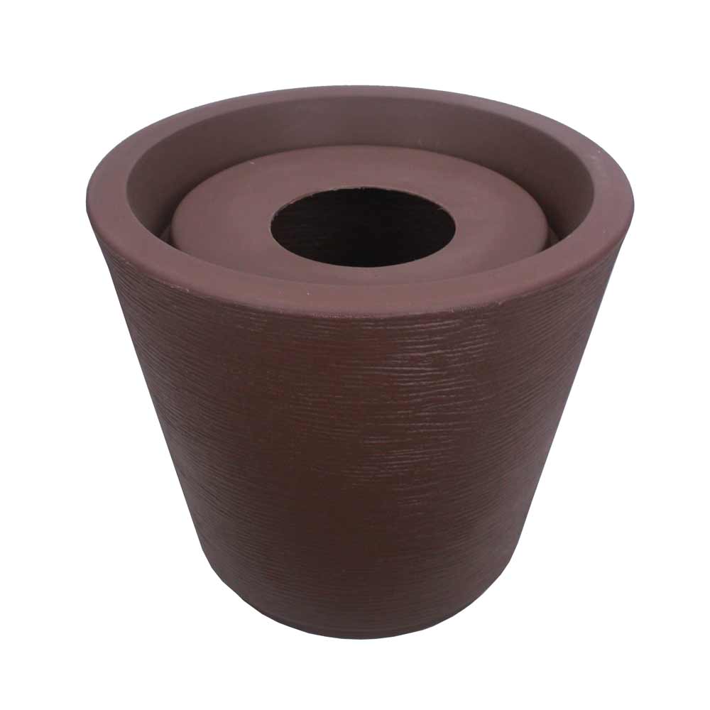 Vaso Top Cônico Grafiato - marrom - Imagem 3
