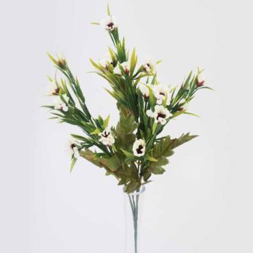 Sempre Viva Buquê Artificial (35cm) - branco