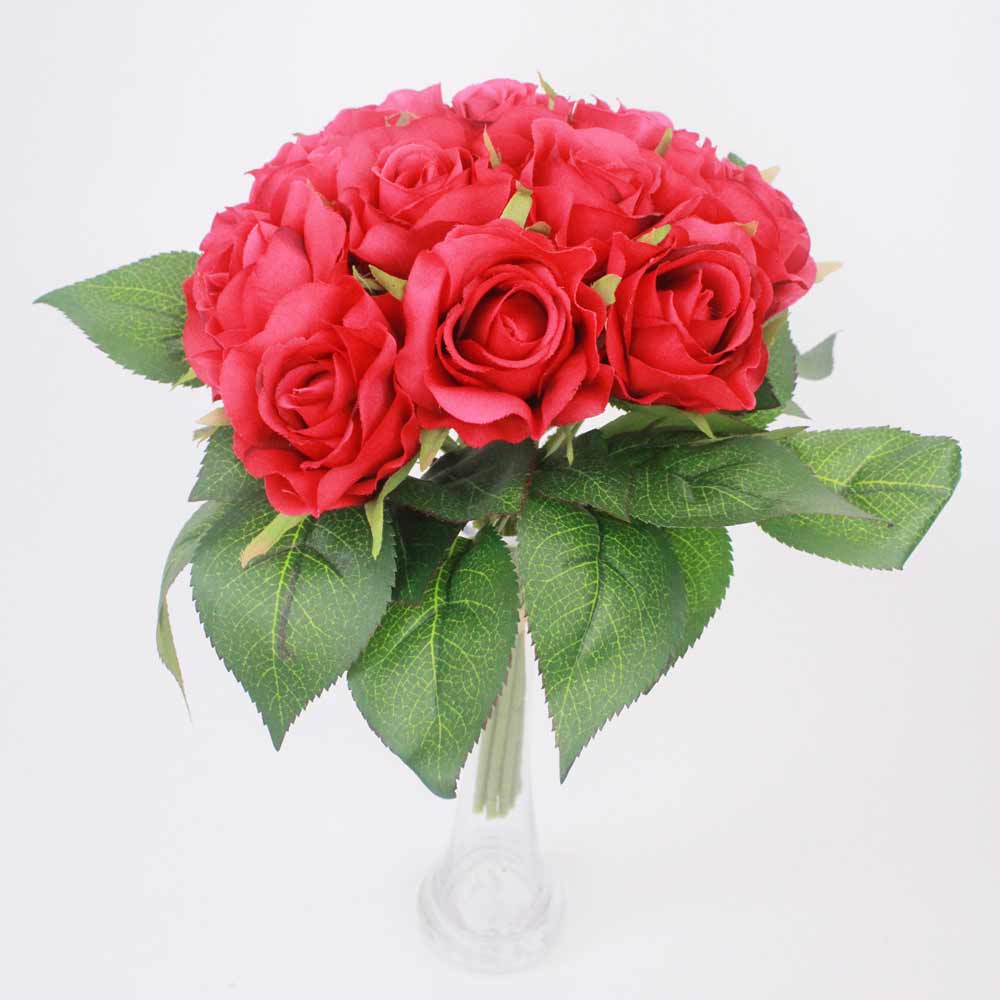 Rosa artificial 12F (24cm) - Imagem 2