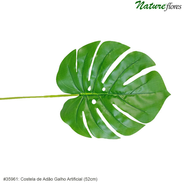 Folha de Costela de Adão Artificial (52cm) - Imagem 2