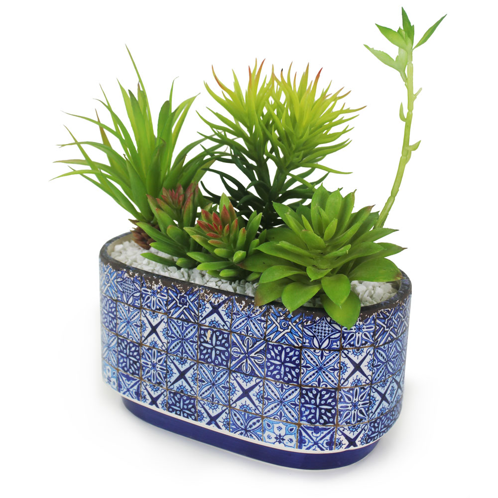 Aloe Mesclado Artificial (15cm) - Imagem 2