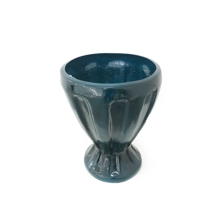 Vaso Calice Esmaltado Fibra Jardim (49cm) - azul verniz - Imagem 2
