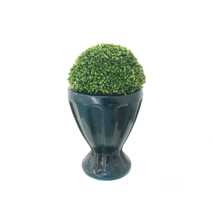 Vaso Calice Esmaltado Fibra Jardim (49cm) - azul verniz - Imagem 3