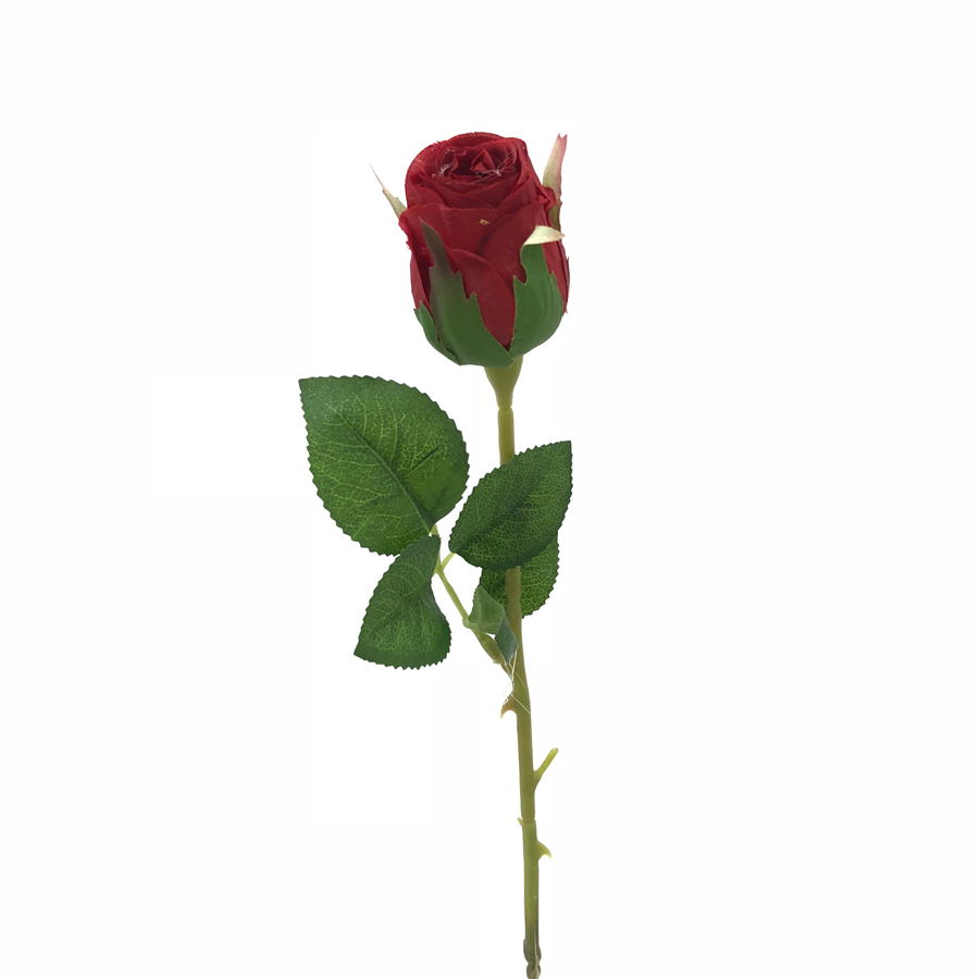 Botão de Rosa Galho de Flor Artificial (53cm) - Imagem 3