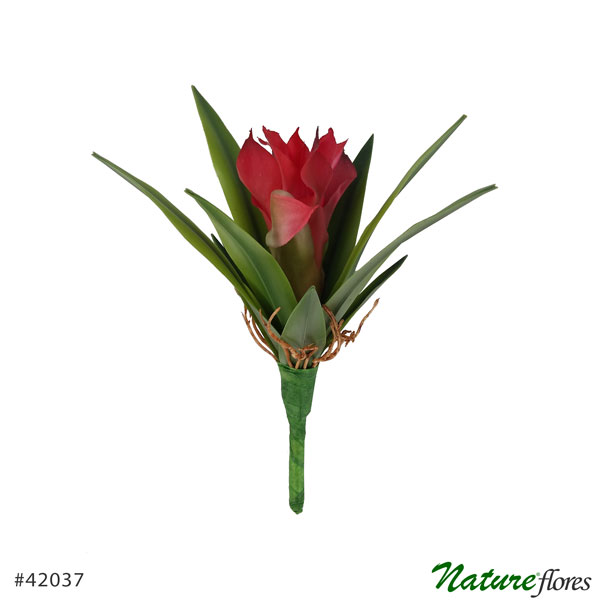 Bromélia Mini em Silicone Planta Artificial (22cm) - Imagem 4