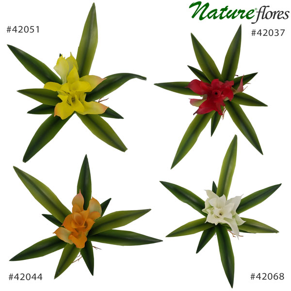 Bromélia Mini em Silicone Planta Artificial (22cm) - Imagem 6