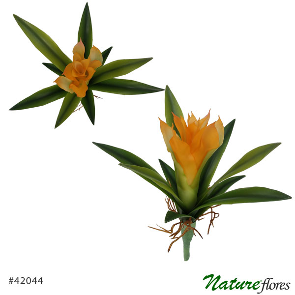 Bromélia Mini em Silicone Planta Artificial (22cm) - Imagem 7