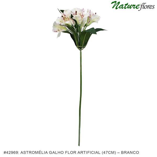 Astromélia Galho Flor Artificial (47cm) - Imagem 11