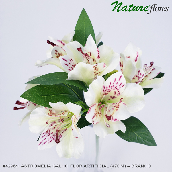 Astromélia Galho Flor Artificial (47cm) - Imagem 12