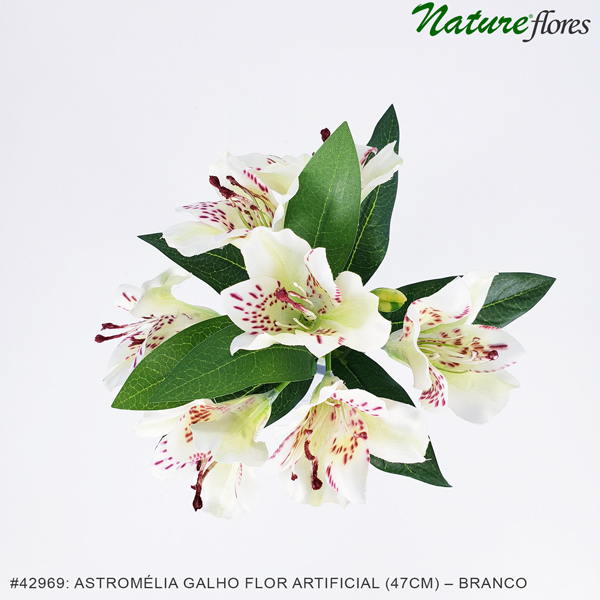 Astromélia Galho Flor Artificial (47cm) - Imagem 13