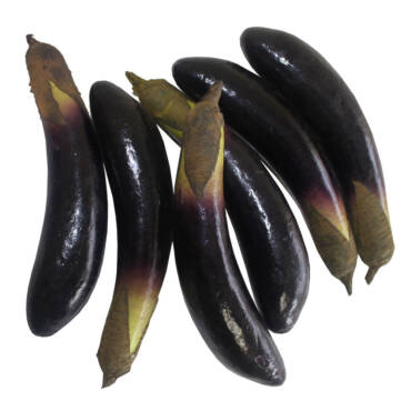 Berinjela Legume Artificial 6 unidades (21cm)