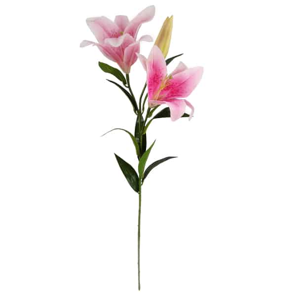 Lírio Galho Flor Artificial 3F (56cm) - Imagem 3