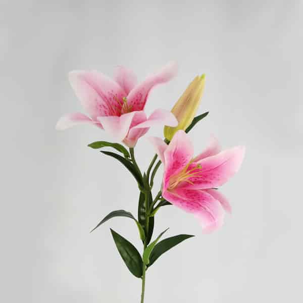 Lírio Galho Flor Artificial 3F (56cm) - Imagem 4