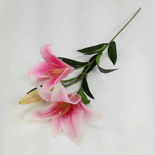 Lírio Galho Flor Artificial 3F (56cm) - Imagem 5