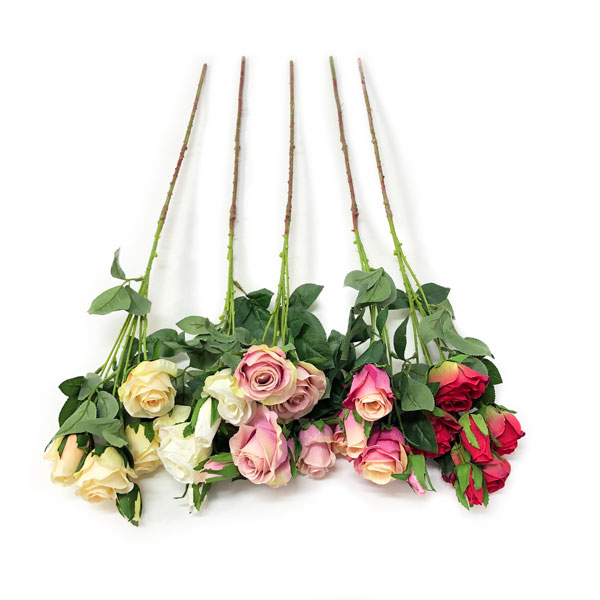 Rosa Galho Artificial 6FL (68cm) - Imagem 3