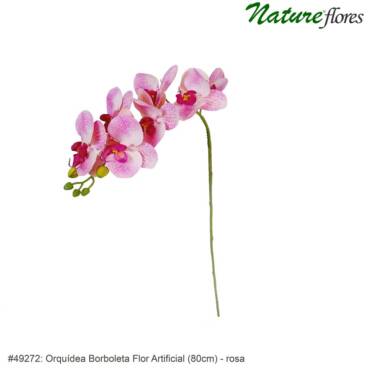 Orquídea Borboleta Flor Artificial (80cm)