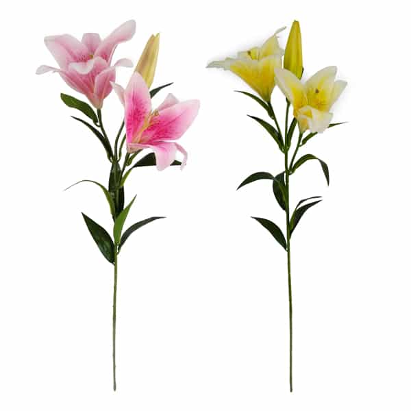 Lírio Galho Flor Artificial 3F (56cm) - Imagem 8