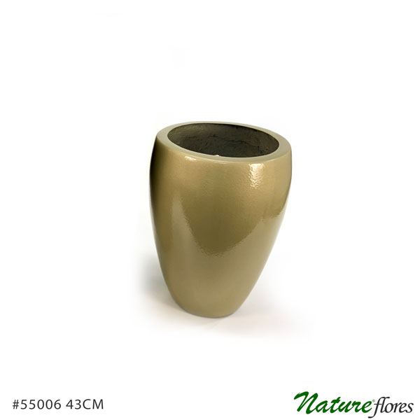 Vaso Esmaltado Fibra Jardim – dourado - Imagem 7