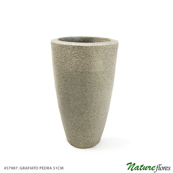 Vaso Grafiato Cônico Pedra (51-68cm) - Imagem 4