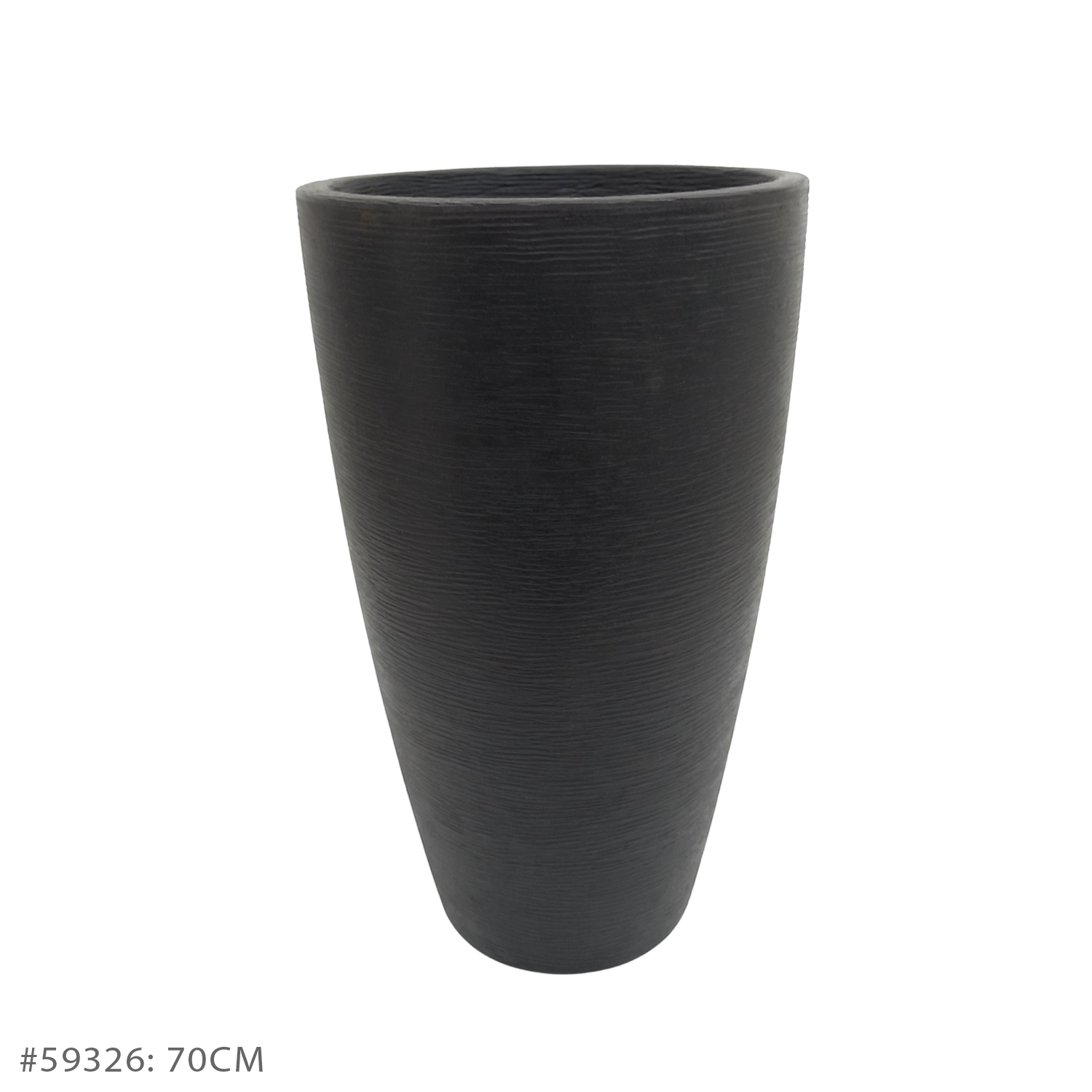 Vaso Grafiato Cônico Preto (40 - 70 cm) - Imagem 3