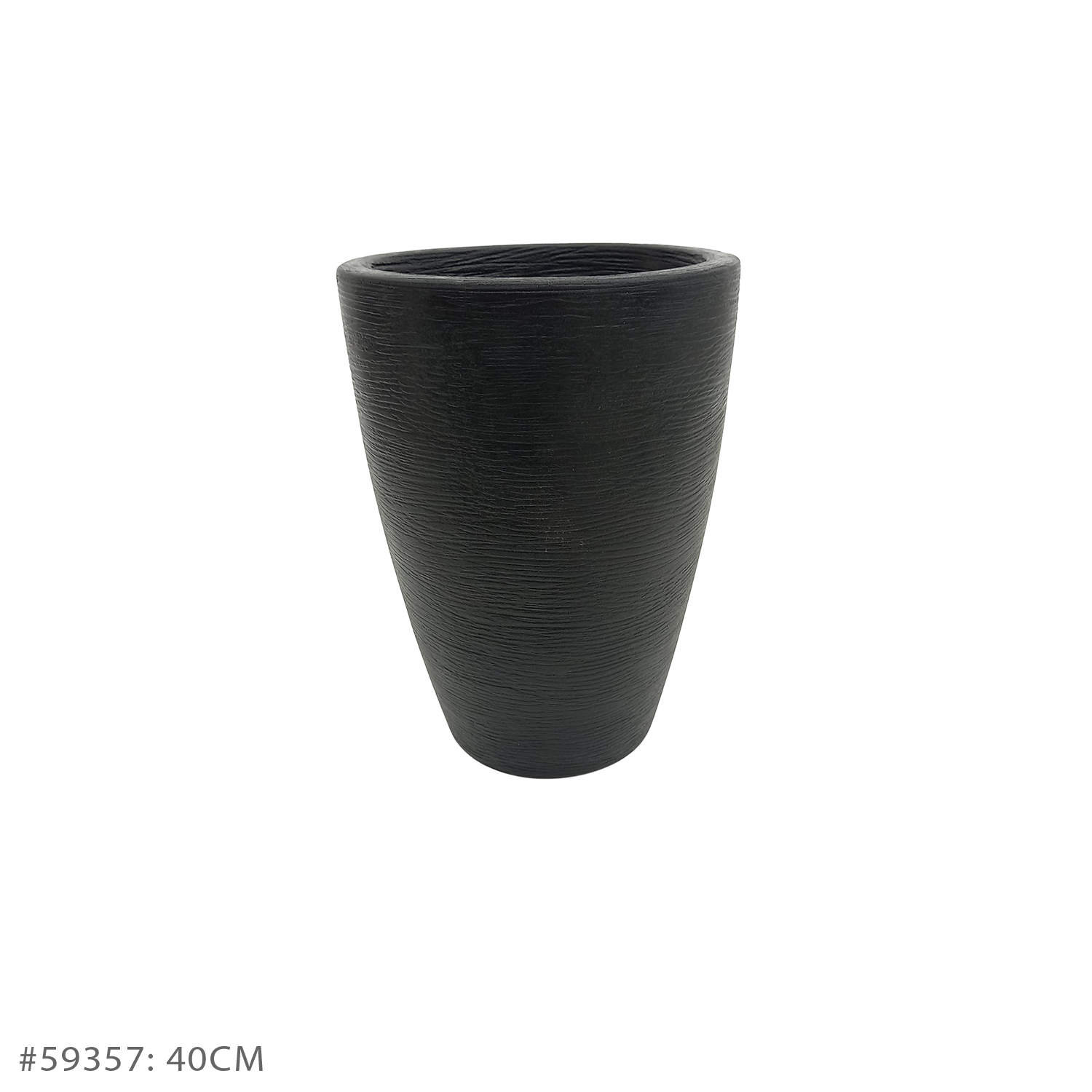 Vaso Grafiato Cônico Preto (40 - 70 cm) - Imagem 2
