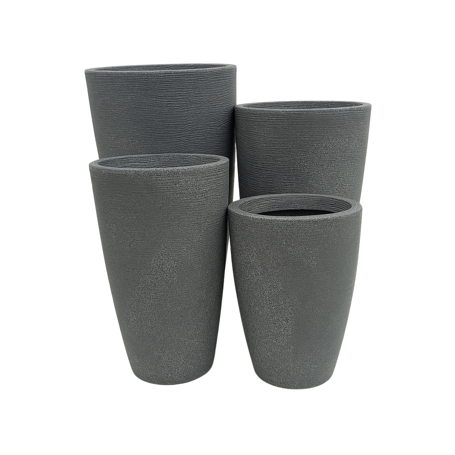 Vaso Grafiato Cônico Gelo (40 - 70 cm)