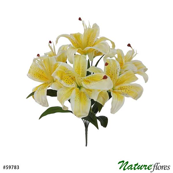 Lírio Buquê Floral Artificial 7F (60cm) - Imagem 3