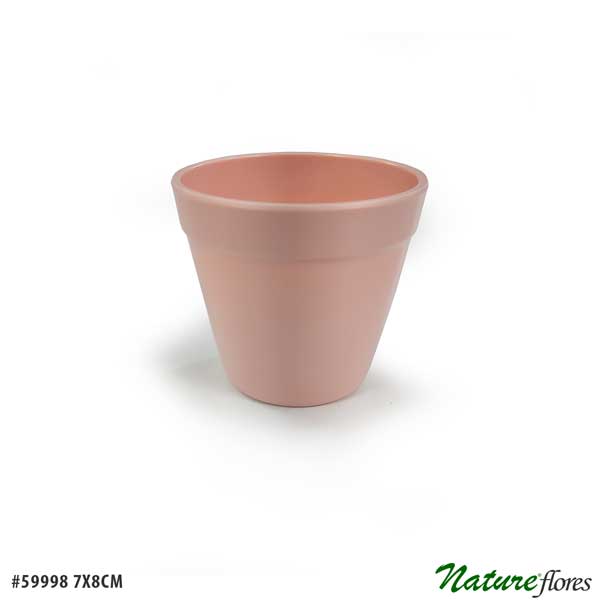 Vaso Plástico Pastel Decorativo (7x8cm) - Imagem 2