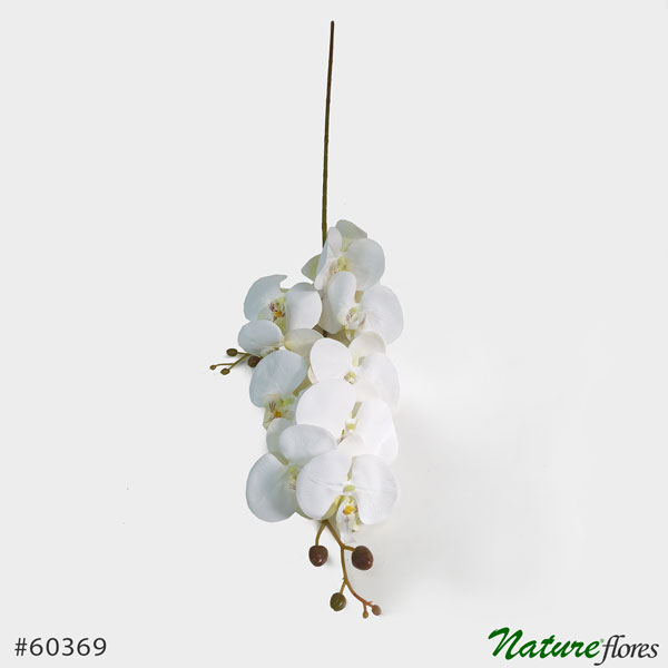 Orquídea Branca Phalaenopsis 3D 9F (1,00m) - Imagem 3