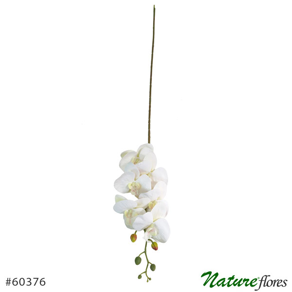 Orquídea Branca Phalaenopsis em Silicone 6F (94cm) - Imagem 3