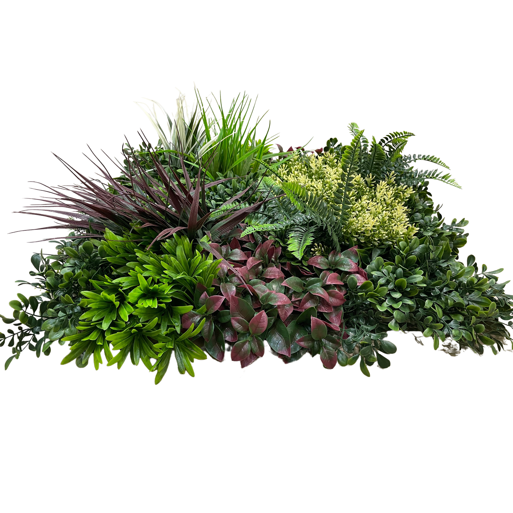 Placa Folhagem Premium UV Jardim Vertical Artificial (50x50cm) - Imagem 2