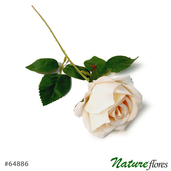 Rosa Aveludada Galho Artificial (50cm) - Imagem 2